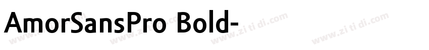 AmorSansPro Bold字体转换